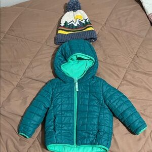 Boys 18 Mo Winter Coat & Coordinating Hat